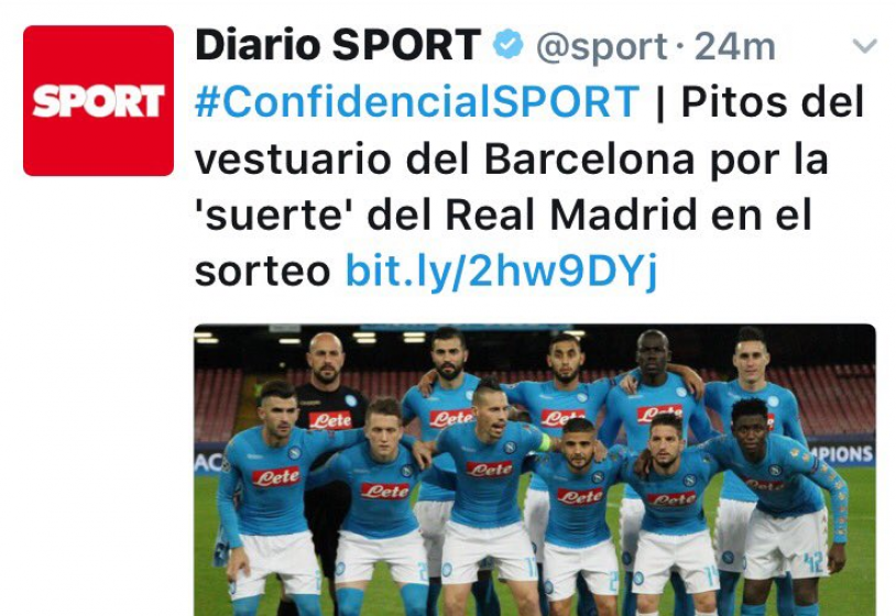 Pistocchi: Avete letto cosa pensa il Barcellona del sorteggio Real Madrid-Napoli?
